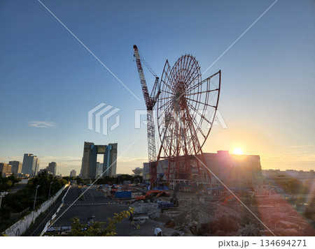 お台場　観覧車　解体工事　2022年9月 134694271