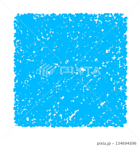 クレヨン素材　手描きの四角形 134694896
