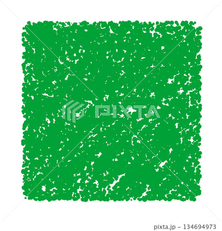 クレヨン素材　手描きの四角形 134694973