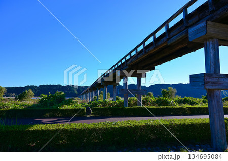 蓬莱橋 観光地 島田市 蓬莱橋 観光地 島田市 134695084