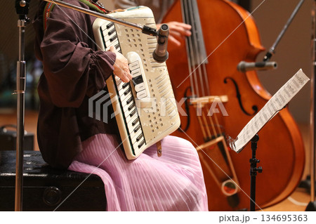 楽器の演奏をする様子 134695363