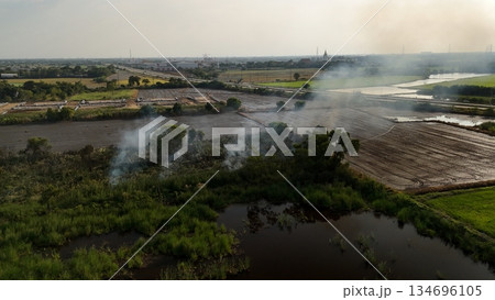 Climate change, Agriculture burning release carbon Climate change, Agriculture burning release carbon 134696105