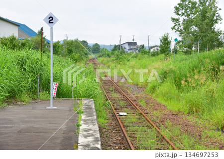 JR北海道留萌本線の秩父別駅から石狩沼田駅までの風景 134697253