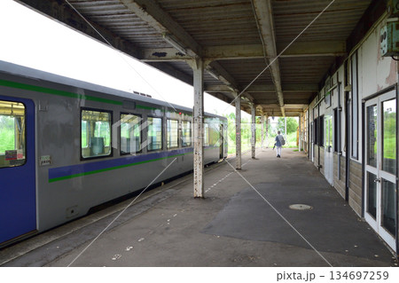 JR北海道留萌本線の秩父別駅から石狩沼田駅までの風景 134697259