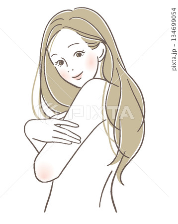 肌が綺麗な女性 肌が綺麗な女性 134699054