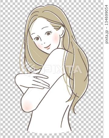 肌が綺麗な女性 肌が綺麗な女性 134699054