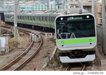 E235系0番台トウ44編成 山手線環状運転100年 205系風ラッピング E235系0番台トウ44編成 山手線環状運転100年 205系風ラッピング 134699130