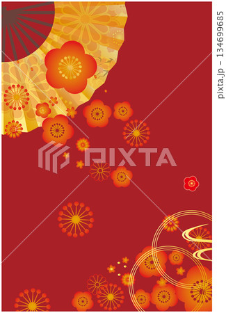 正月和風背景 正月和風背景 134699685