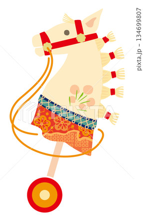 フラットな春駒 134699807