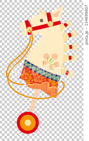 フラットな春駒 134699807