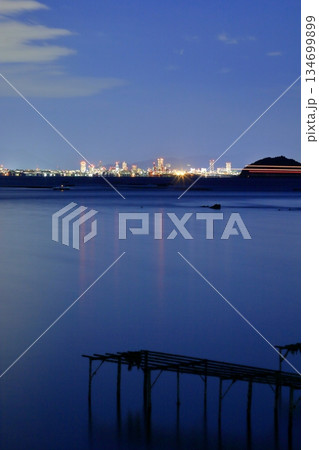 江田島から望む広島市街の夜景 江田島から望む広島市街の夜景 134699899