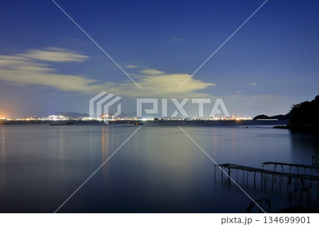 江田島から望む広島市街の夜景 江田島から望む広島市街の夜景 134699901