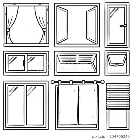 vector set of window 134700249