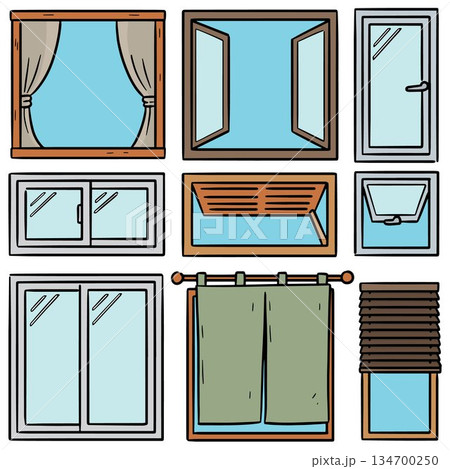 vector set of window 134700250