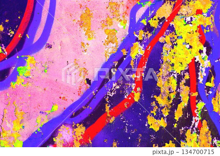 Abstract Neon Graffiti Texture with Yellow, Red, Purple, Pink Colors for Y2K and 90s Style Abstract Neon Graffiti Texture with Yellow, Red, Purple, Pink Colors for Y2K and 90s Style 134700715