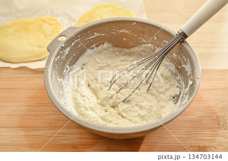 豆腐米粉パンの生地 134703144