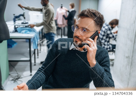 Designer team are together in the office Designer team are together in the office 134704336