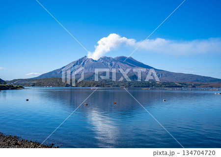道の駅たるみずからみる桜島の風景 134704720
