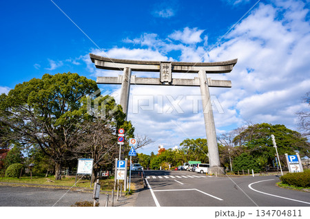 神柱宮の大鳥居の風景（都城市） 134704811