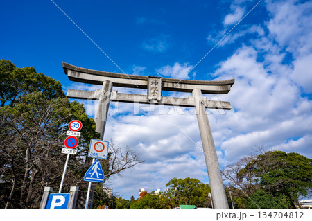 神柱宮の大鳥居の風景（都城市） 134704812