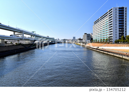 豊島橋／隅田川より下流方面を望む(東京都北区)【2025.12】 134705212