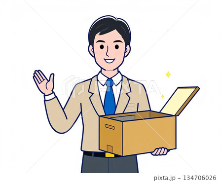 笑顔のビジネスマン 134706026