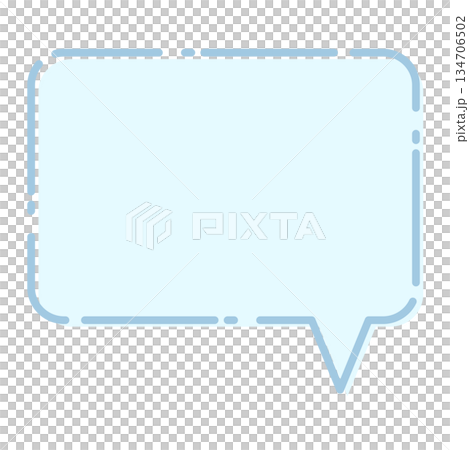 simple blue speech bubble simple blue speech bubble 134706502