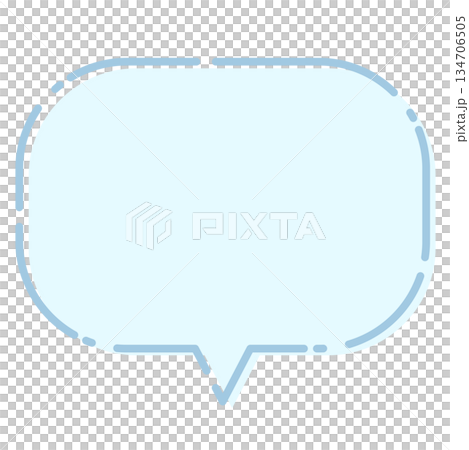 simple blue speech bubble simple blue speech bubble 134706505