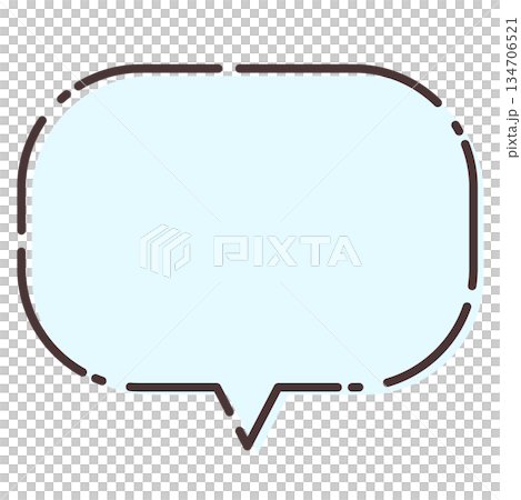 simple blue speech bubble simple blue speech bubble 134706521