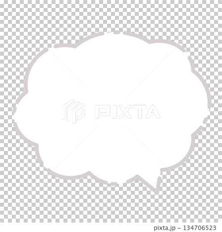 Simple white speech bubble Simple white speech bubble 134706523