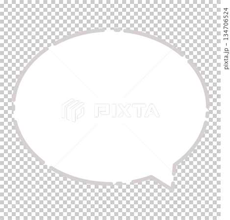 Simple white speech bubble Simple white speech bubble 134706524