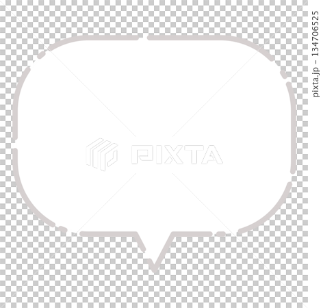 Simple white speech bubble Simple white speech bubble 134706525
