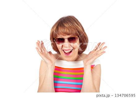 Smiling Young Woman Looking at Camera Smiling Young Woman Looking at Camera 134706595