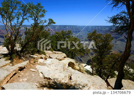 Hazy Sky Day At The Grand Canyon Arizona 134706679