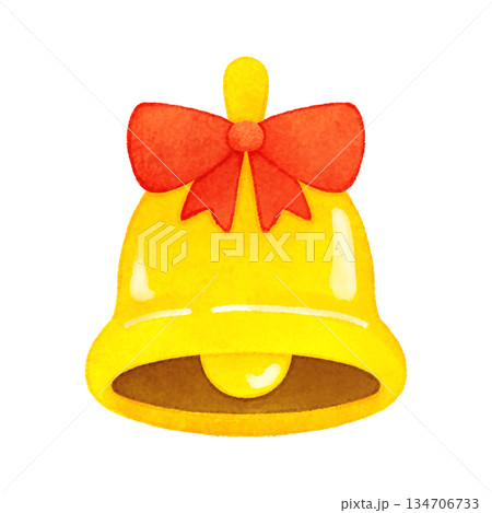 手描きかわいいベルのイラスト 134706733