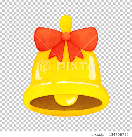 手描きかわいいベルのイラスト 134706733