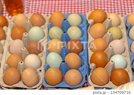 Farm Eggs Cartons Farm Eggs Cartons 134709716