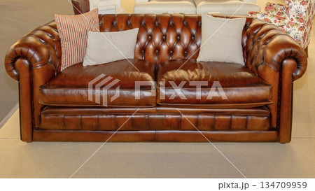 Brown Leather Chesterfield Sofa Brown Leather Chesterfield Sofa 134709959