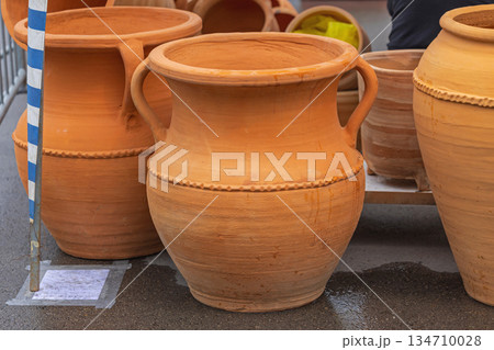 Terracotta Amphora Vase Terracotta Amphora Vase 134710028
