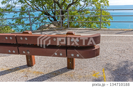 Road Barrier Sea Coast Road Barrier Sea Coast 134710188