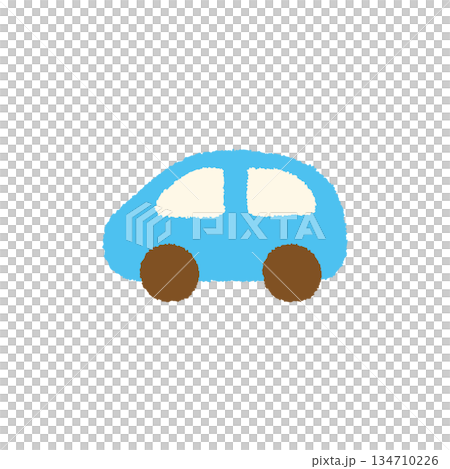 Car hand drawn pastel icon illustration Car hand drawn pastel icon illustration 134710226