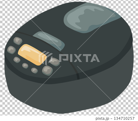 シンプルな炊飯器のイラスト ベクター素材 134710257