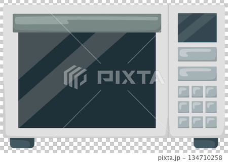 Simple microwave illustration vector material Simple microwave illustration vector material 134710258
