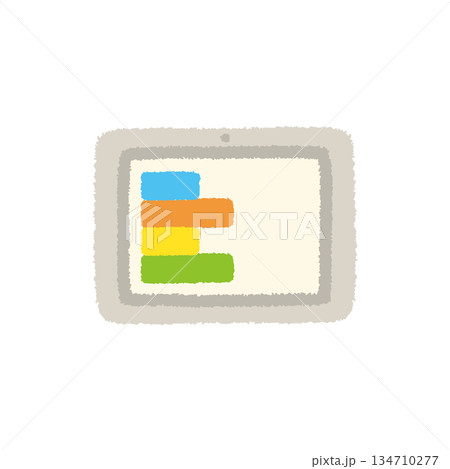 タブレット 手描き パステル プログラミング アイコン イラスト タブレット 手描き パステル プログラミング アイコン イラスト 134710277