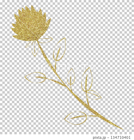 插圖素材植物金 134710401