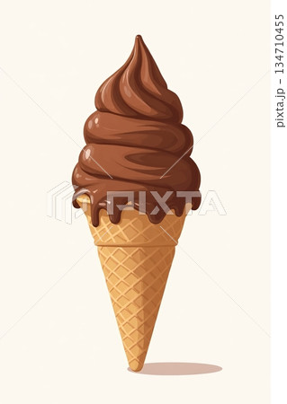 アイスクリーム アイス チョコレート 134710455