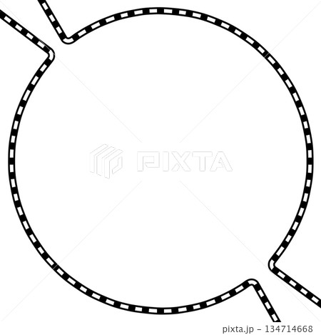 線路風のフレーム 134714668