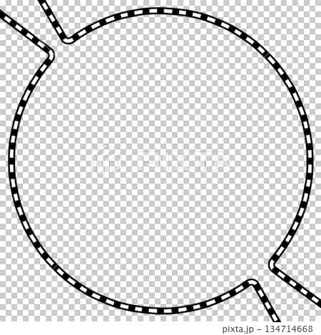 線路風のフレーム 134714668