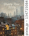 Happy New Year 2026. With a unique number design and a very simple premium  134715084