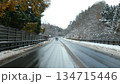 雪道の国道7号線（青森県青森市） 134715446